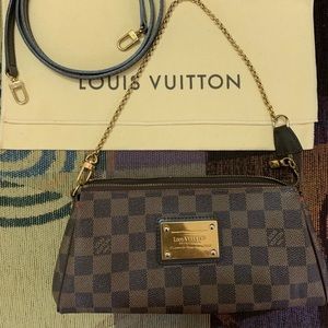 Louis Vuitton Damier Ebene Eva Handbag